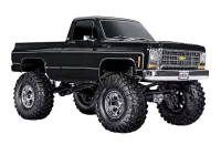 TRX92056-4BLK - TRAXXAS 4 Chevy K10 High-Trail RTR 4WD Scale Crawler (Brushed). black. 1:10