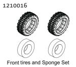 AB-1210016 - Front Tire & Sponge Set