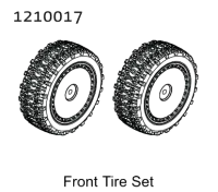 AB-1210017 - Vorgeklebter Reifensatz vorne Set