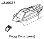 AB-1210023 - PVC Buggy Shell green + Stickers