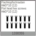 AB-1330355 - HM310mm Flachkopfschrauben 12 Stueck