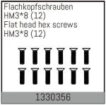 AB-1330356 - HM38mm Flachkopfschrauben 12 Stueck