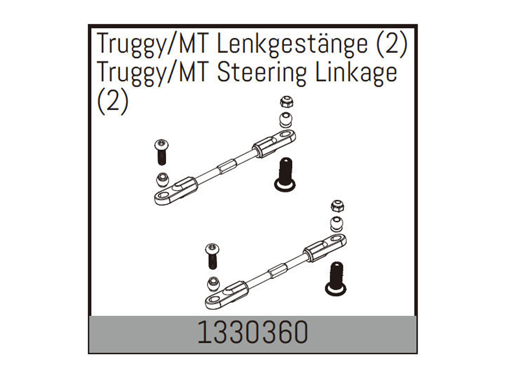 AB-1330360 - Lenkgestaenge (2 Stk.) 1:8 Absima AB-1330360