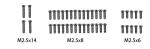 AB-1610161 - Schraubensatz M2.514_M2.58_M2.56