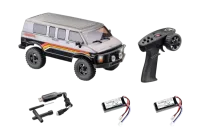 AB-18029V2-SET - Absima EVO Crawler Rock Van V2 2-Gear gunmetal 2 Akkus RTR 1:18