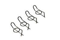 AB-2440021 - Karosseriesplinte Security silber (4 Stk.)