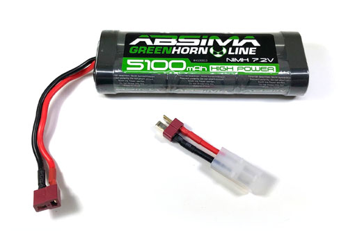 AB-4100013 - Greenhorn NiMH Stick Pack 7.2V 5100 (T-Plug+Tamiya) Absima AB-4100013