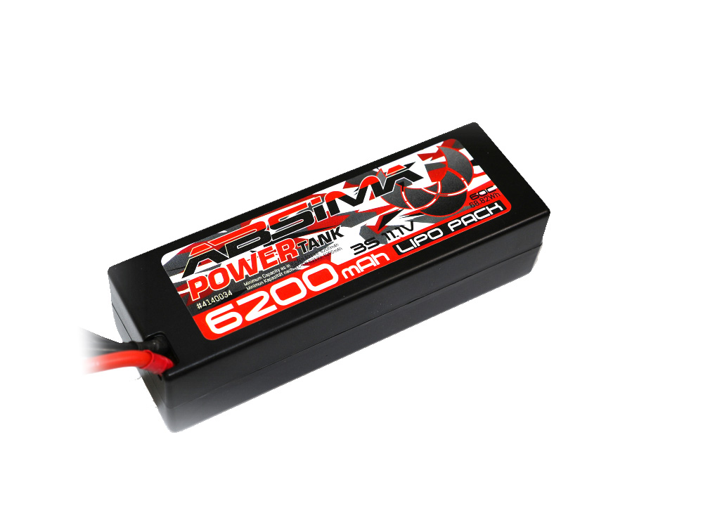 AB-4140034 - Power Tank Lipo 11.1V 60C 6200mAh HC (T-Plug) Absima AB-4140034