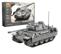 BA0171 - BuildArmy WW2 German Panther Ausf.D tank (939 pcs)
