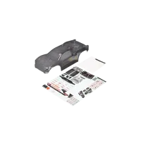 ARA-1554 - 1_10 Clear Body with Decals: VORTEKS 2WD