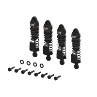 ARA-1560 - Aluminum Shock Set. 58mm Length. 2000cSt Oil. Gunmetal: GROM