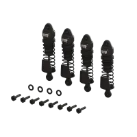 ARA-1567 - Aluminum Shock Set. 58mm Length. 1000 cSt Oil (4). Black: GROM