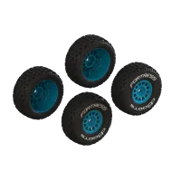 ARA-1571 - dBoots FORTRESS Glued Tire Set. Blue (2 Pairs)