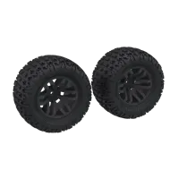 ARA-1608 - dBoots FORTRESS MT Tire Set Glued. Black