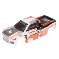 ARA-2247 - 1_10 Clipless Painted Decaled Body. Orange: GRANITE 4X4