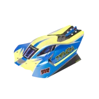 ARA-2249 - 1_8 Clipless Painted Decaled Body. Blue: TYPHON 4X4