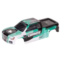ARA-2317 - 1_10 Clipless Painted Decaled Trimmed Body. Green_Black: GRANITE 4X4