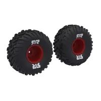 ARA-2574 - dBoots Cut Chevron MT Tire Set Glued. Red