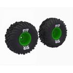 ARA-2575 - dBoots Cut Chevron MT Tire Set Glued. Green