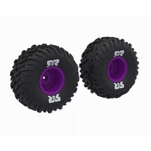 ARA-2576 - dBoots Cut Chevron MT Tire Set Glued. Purple ARRMA ARA-2576