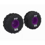 ARA-2576 - dBoots Cut Chevron MT Tire Set Glued. Purple