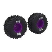 ARA-2576 - dBoots Cut Chevron MT Tire Set Glued. Purple