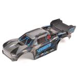ARA-2579 - 1_10 Painted Decaled Trimmed Body Set with Hidden Body Mount. Blue_Black: VORTEKS 2WD
