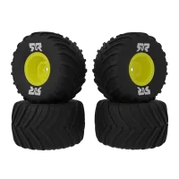 ARA-2584 - dBoots Chevron MT Reifensatz geklebt. gelb (2 Paar): GROM