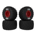 ARA-2585 - dBoots Chevron MT Reifensatz geklebt. rot (2 Paar): GROM