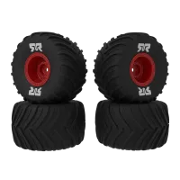 ARA-2585 - dBoots Chevron MT Reifensatz geklebt. rot (2 Paar): GROM