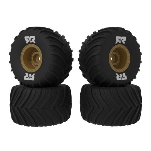 ARA-2586 - dBoots Chevron MT Reifensatz geklebt. Bronze (2 Paar): GROM ARRMA ARA-2586