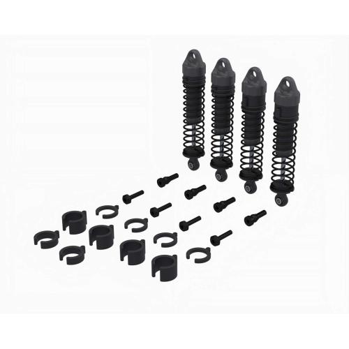 ARA-2591 - Shock Set. 71mm Length. 500cSt Oil (4): GROM ARRMA ARA-2591