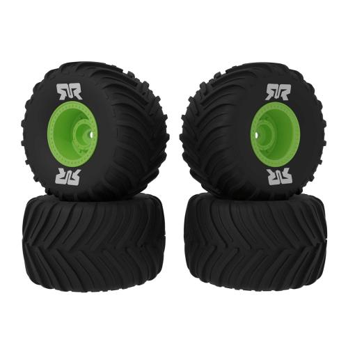 ARA-2610 - dBoots Chevron MT Tire Set Glued. Gruen (2 Pairs): GROM ARRMA ARA-2610