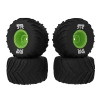 ARA-2610 - dBoots Chevron MT Tire Set Glued. Gruen (2 Pairs): GROM
