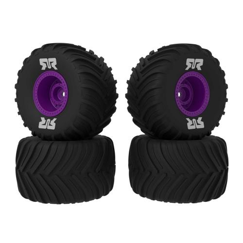 ARA-2611 - dBoots Chevron MT Tire Set Glued. Lila (2 Pairs): GROM ARRMA ARA-2611