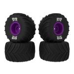 ARA-2611 - dBoots Chevron MT Tire Set Glued. Purple (2 Pairs): GROM