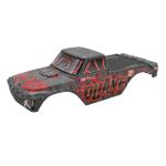 ARA-2879 - QUAKE Painted Decaled Trimmed Body Set. Red