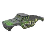 ARA-2880 - QUAKE Painted Decaled Trimmed Body Set. Green