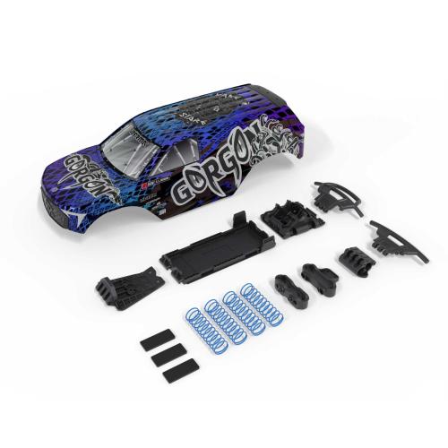 ARA-3418 - 1_10 GORGON Karosserieset blau_schwarz ARRMA ARA-3418
