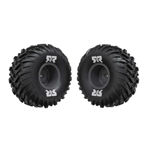 ARA-3419 - dBoots Cut Chevron MT Tyre Set (Glued). Gunmetal ARRMA ARA-3419