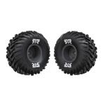 ARA-3419 - dBoots Cut Chevron MT Tyre Set (Glued). Gunmetal