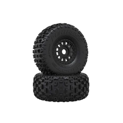 ARA-4486 - dBOOTS &8222;FORTRESS&8220; Reifensatz. geklebt. schwarz ARRMA ARA-4486