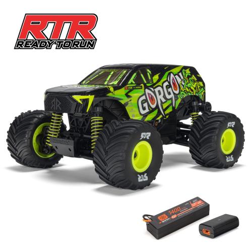 ARA2130T1 - 1_16 GORGON GROM 4X4 RTR Brushed Monster Truck. Gelb ARRMA ARA2130T1