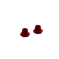 ARA311035 - Aluminum Wheel Hex 17mm 14.6mm Thick Red (2)