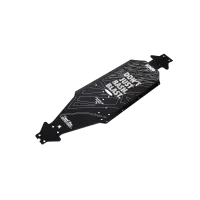 ARA320570 - Aluminum Chassis CNC 7075 T6 LWB. Black: EXB