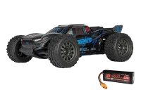 ARA3505T2-Set - ARRMA VORTEKS 223S DSC 2WD RTR BL Stadium Truck. blau incl. battery 1:10