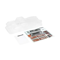 ARA402322 - 1_10 Clear Body with Decals and Window Masks: OUTCAST 4X4 BLX