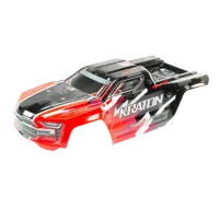 ARA406156 - 1_8 Painted Body with Decals. Red: KRATON 6S BLX