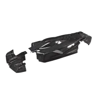 ARA410003 - 1_7 Clear Body with Decals: LIMITLESS 6S BLX