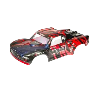 ARA411004 - 1_7 Painted Body. Black_Red: MOJAVE 6S BLX